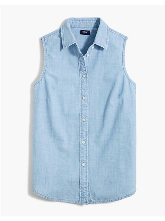 J. Crew Tops - J.Crew Light Blue Chambray Top